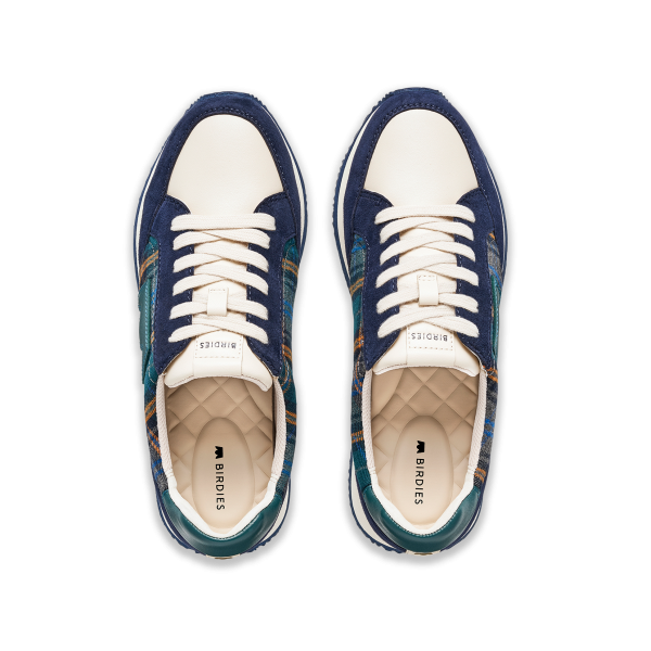 The Roadrunner - Navy Plaid Suede The Roadrunner - Navy Plaid Suede
