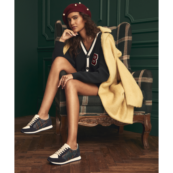 The Roadrunner - Navy Plaid Suede The Roadrunner - Navy Plaid Suede