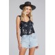 Dorie Ruffle Print Tank Dorie Ruffle Print Tank