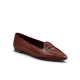 The Sparrow - Brown CrocPrint Leather The Sparrow - Brown CrocPrint Leather