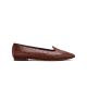The Sparrow - Brown CrocPrint Leather The Sparrow - Brown CrocPrint Leather