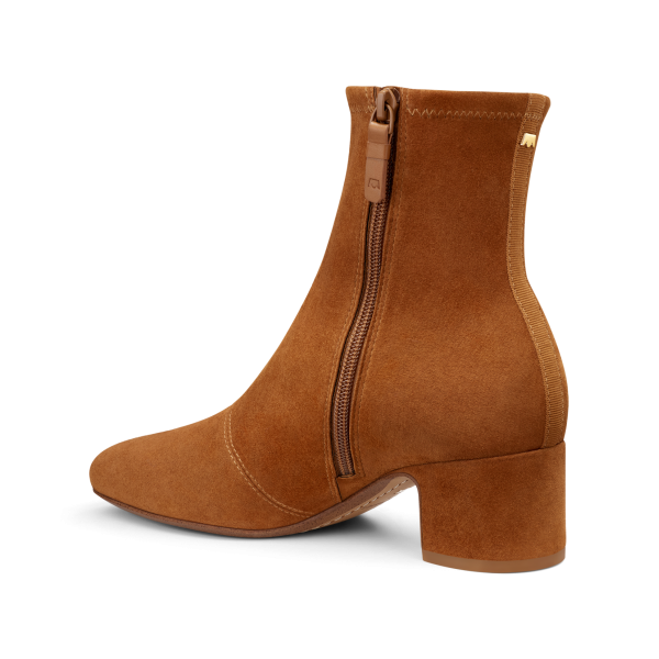 The Starling 50 Bootie - Tan Stretch Suede The Starling 50 Bootie - Tan Stretch Suede