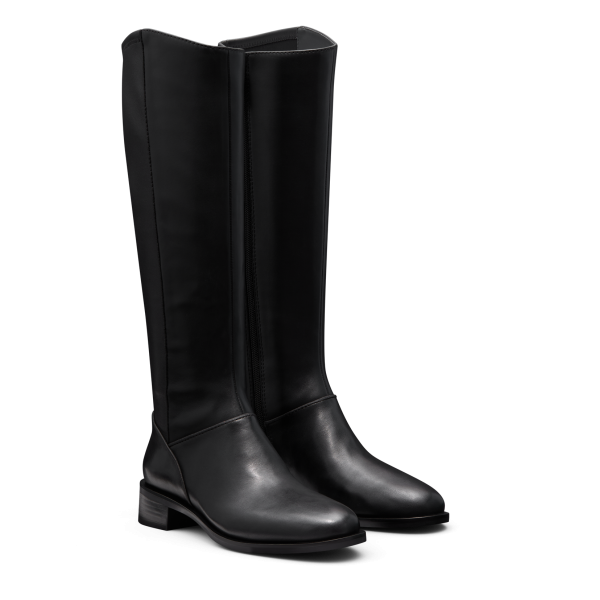 The Starling Tall Boot - Black Leather The Starling Tall Boot - Black Leather