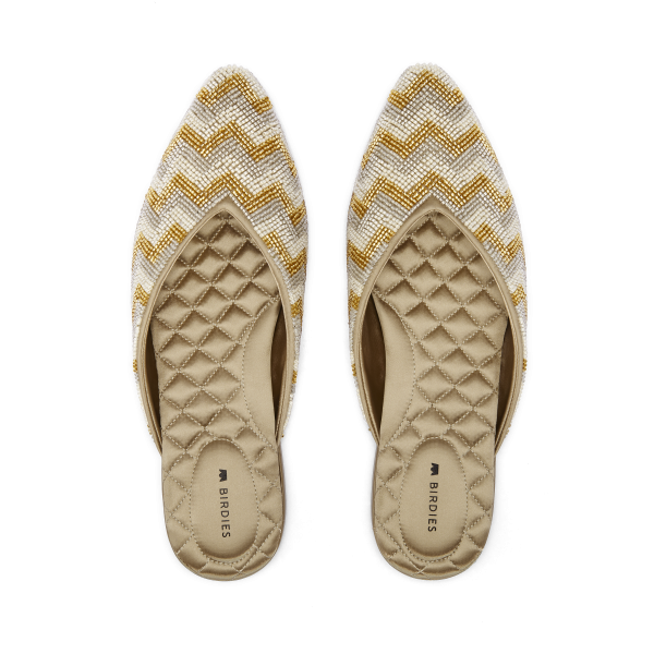 The Swan - Champagne Chevron The Swan - Champagne Chevron
