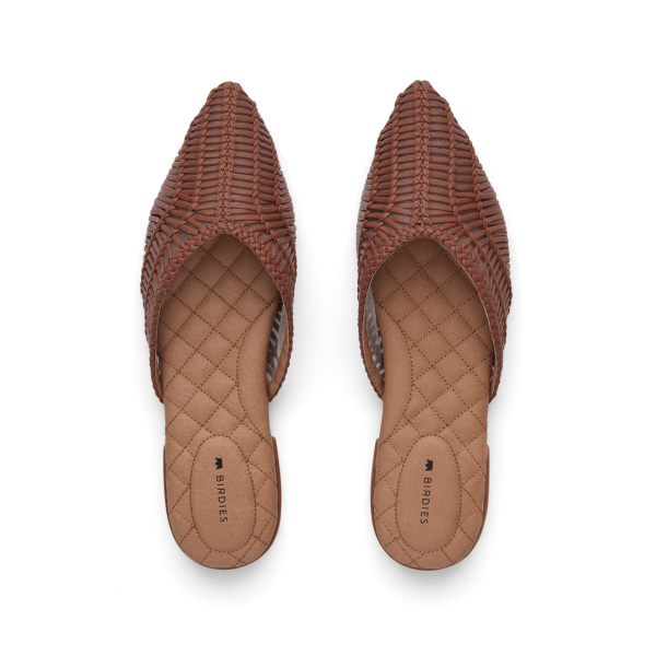 The Swan - Cognac Woven Leather The Swan - Cognac Woven Leather