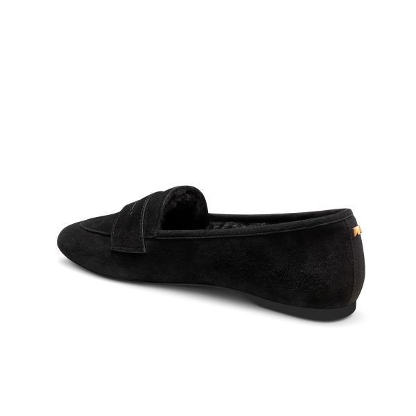 The Vesper - Black Suede Faux Fur The Vesper - Black Suede Faux Fur