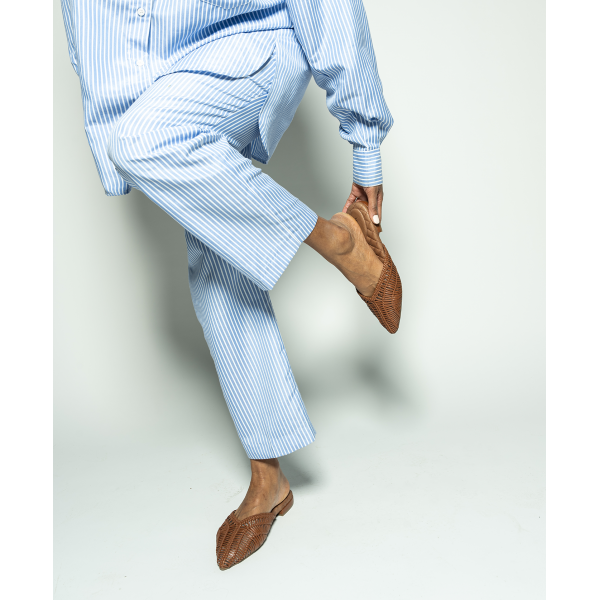 The Swan - Cognac Woven Leather The Swan - Cognac Woven Leather