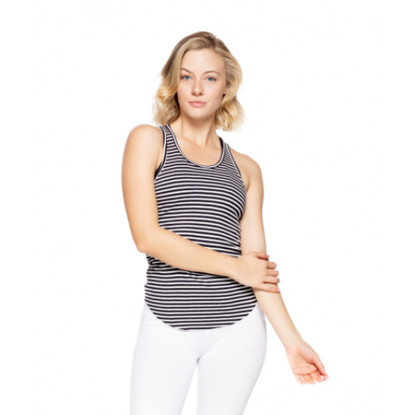 Calvin Racer Back Stripe Rib Tank Calvin Racer Back Stripe Rib Tank