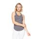 Calvin Racer Back Stripe Rib Tank Calvin Racer Back Stripe Rib Tank