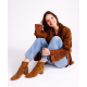 The Starling 50 Bootie - Tan Stretch Suede The Starling 50 Bootie - Tan Stretch Suede